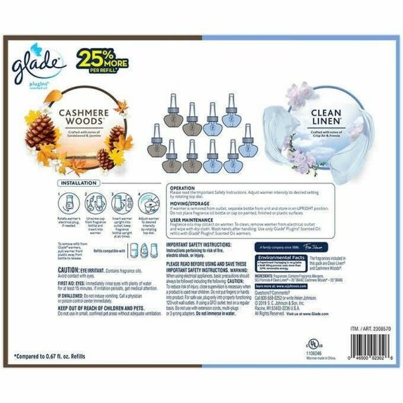Glade Other Glade Plugins Scented Oil 2 Warmers Refill Poshmark